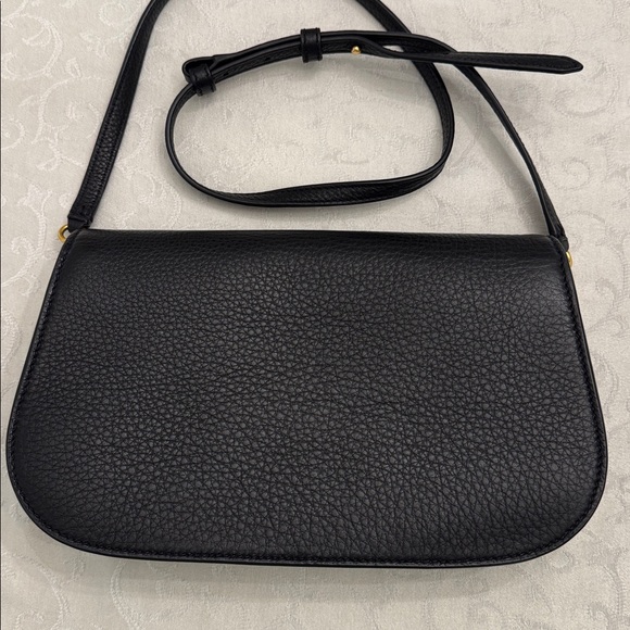 Tory Burch Miller Pebbled Leather Convertible Shoulder Bag / Clutch - Picture 10 of 14